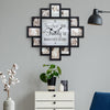 Black "Worth Every Second" Picture Frame Wall Collage Clock